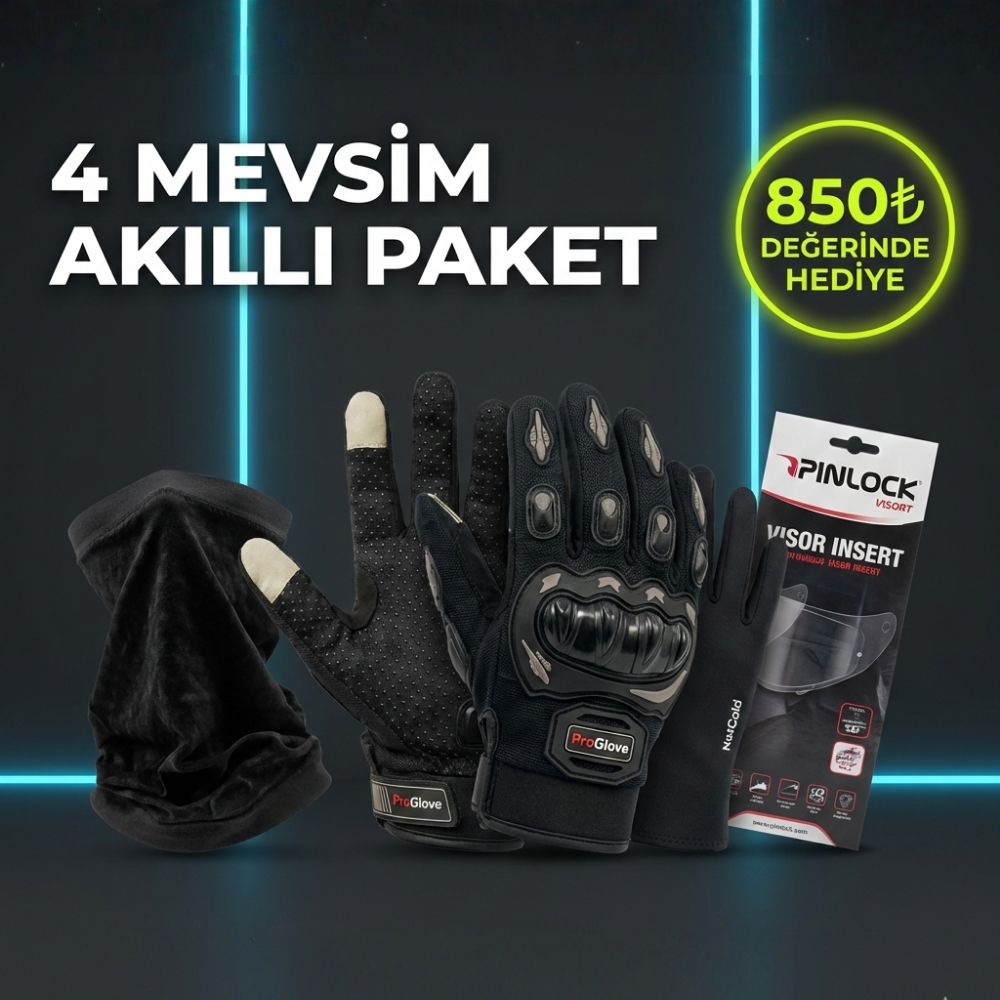 Motorcu Seti 4'lü Paket