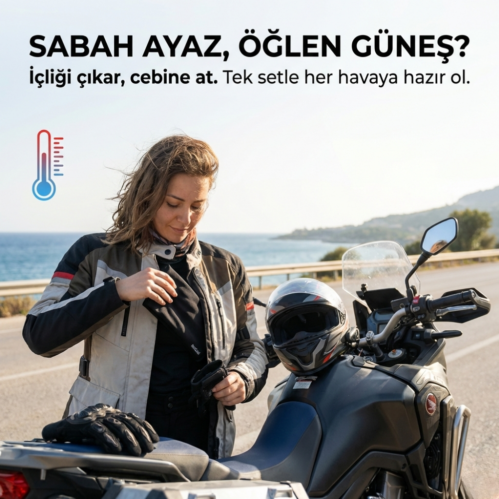 Motorcu Seti 4'lü Paket