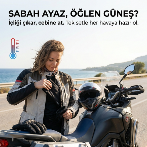 Motorcu Seti 4'lü Paket