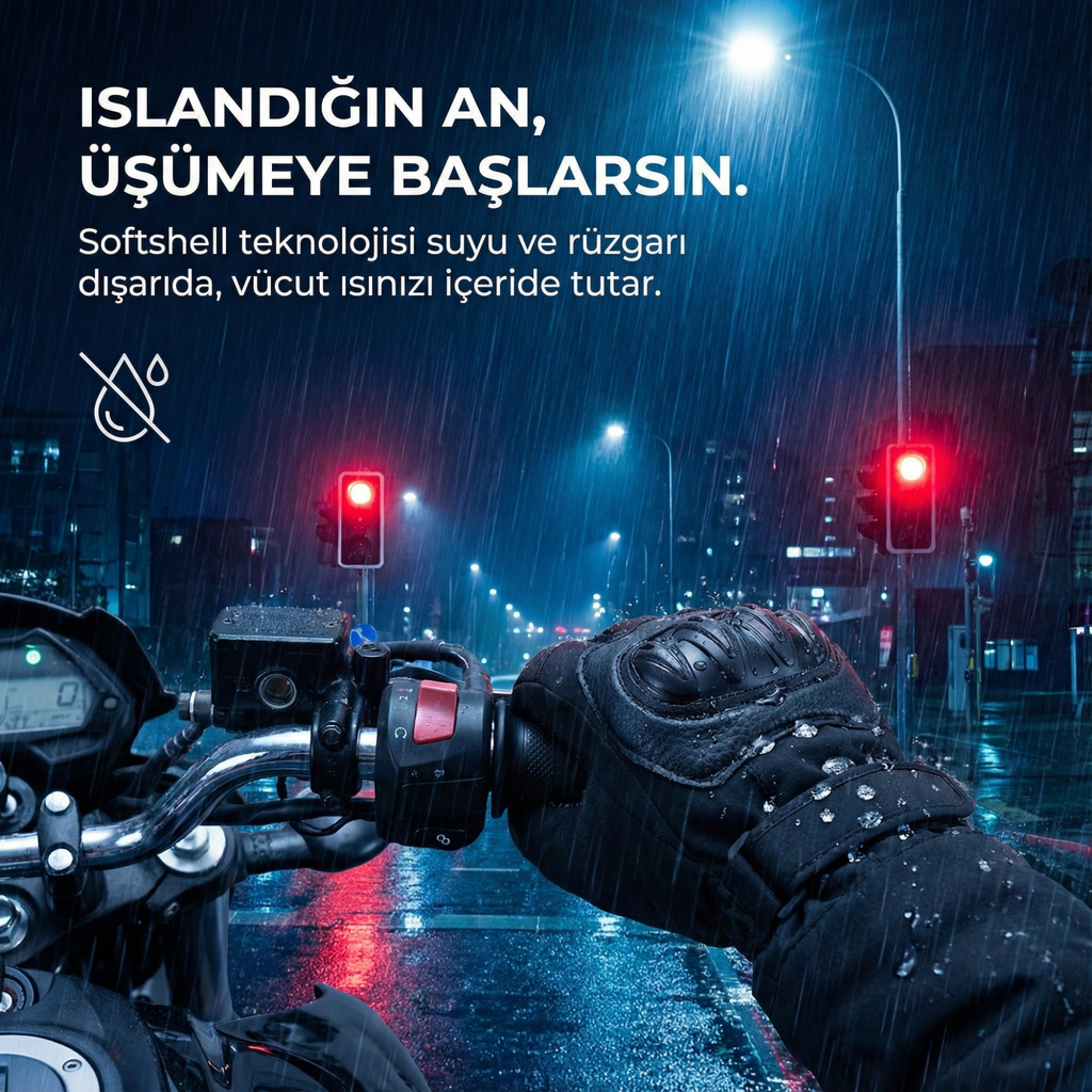 WinterPro Kışlık Motosiklet Eldiveni
