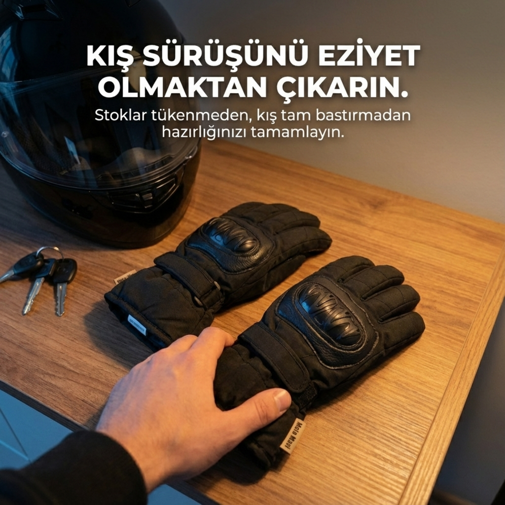 WinterPro Kışlık Motosiklet Eldiveni