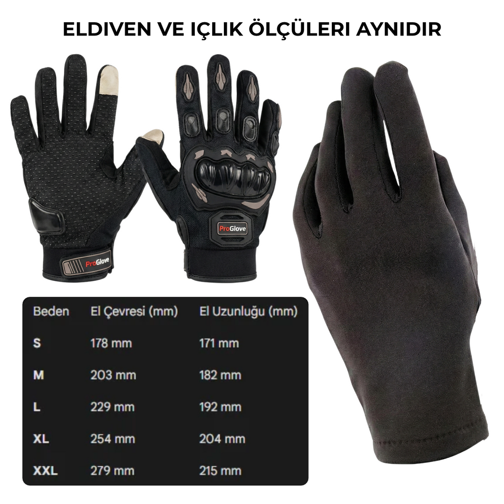 Motorcu Seti 4'lü Paket