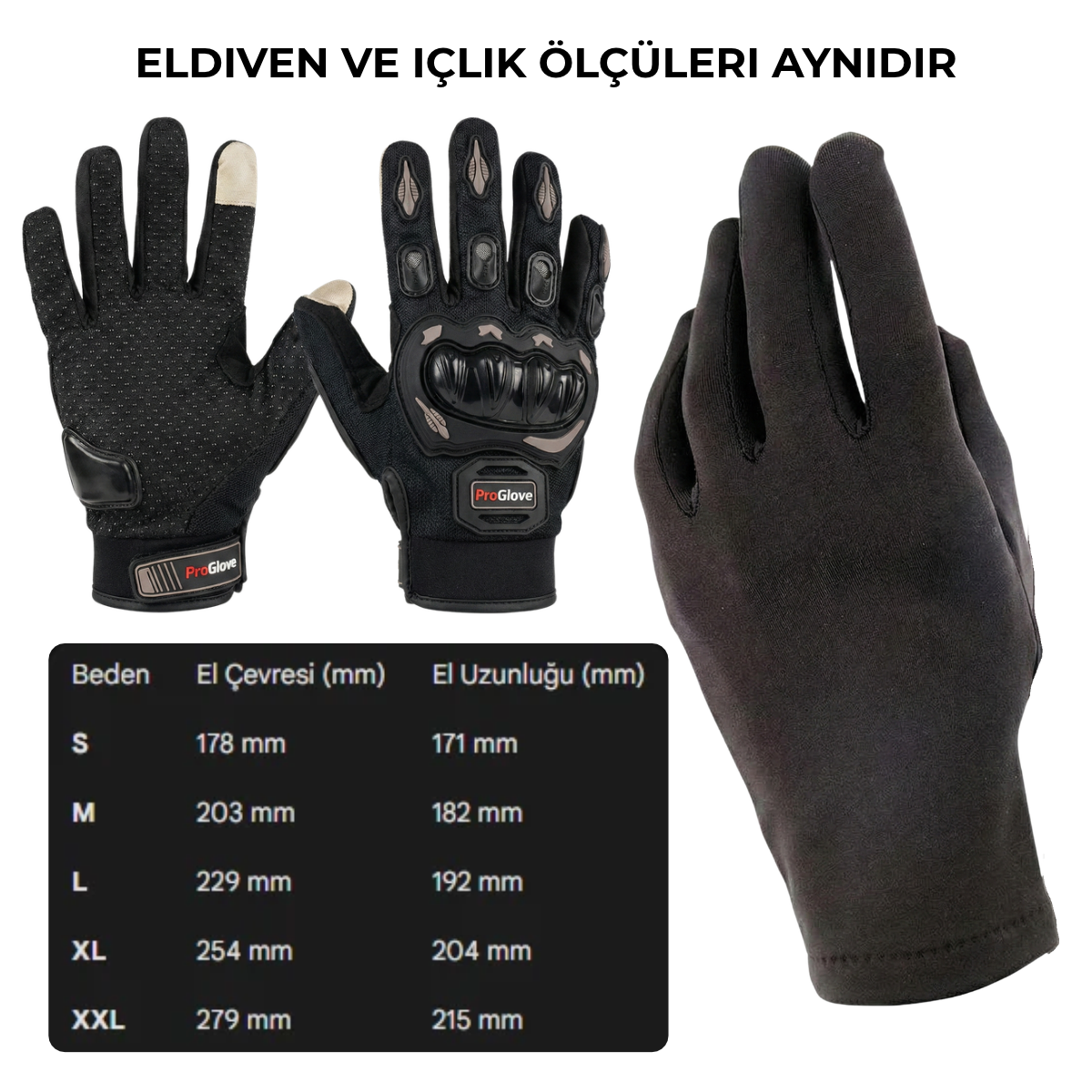 Motorcu Seti 4'lü Paket